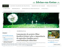 Tablet Screenshot of ideiasemgotas.com